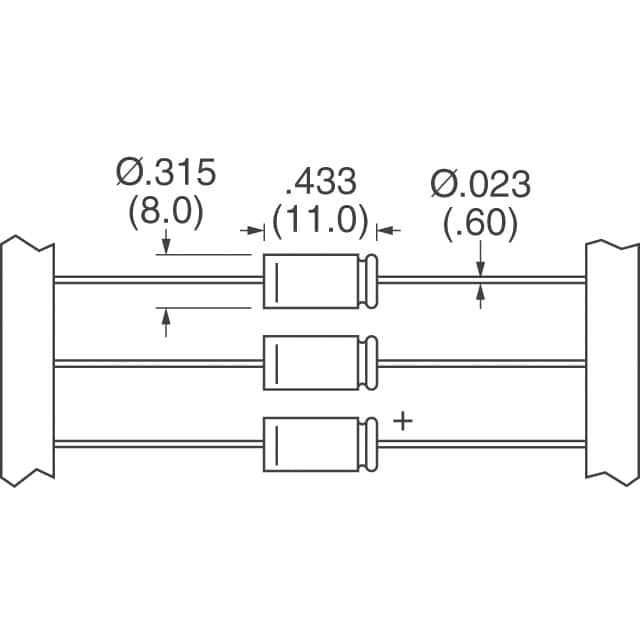 MAL202190552E3 Vishay Beyschlag/Draloric/BC Components  Condensateurs électrolytiques en aluminium